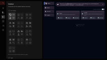 Sidebar customization page in Nebula Designer.